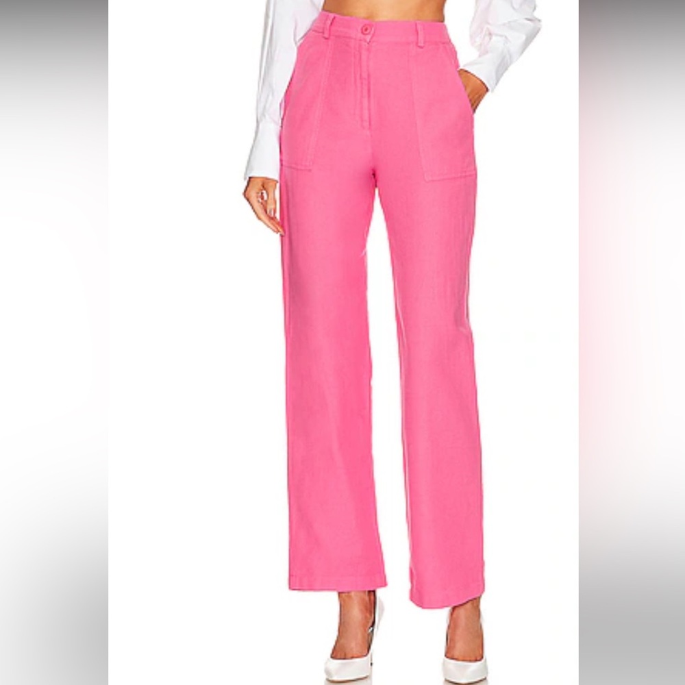 NWT Revolve Monrow Cotton Twill Patch Pocket Pant in Rose Bud